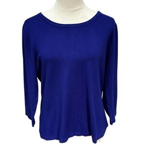 Spense Knits Women’s XL Blue Lapis NEW Top